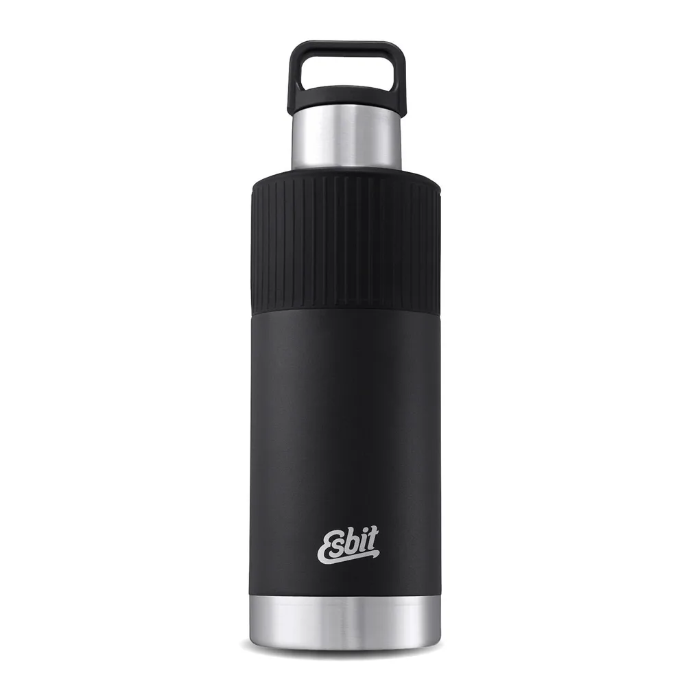 Термос вакуумный Esbit Sculptor Insulated Bottle w/Sleeve 1000 мл чёрный