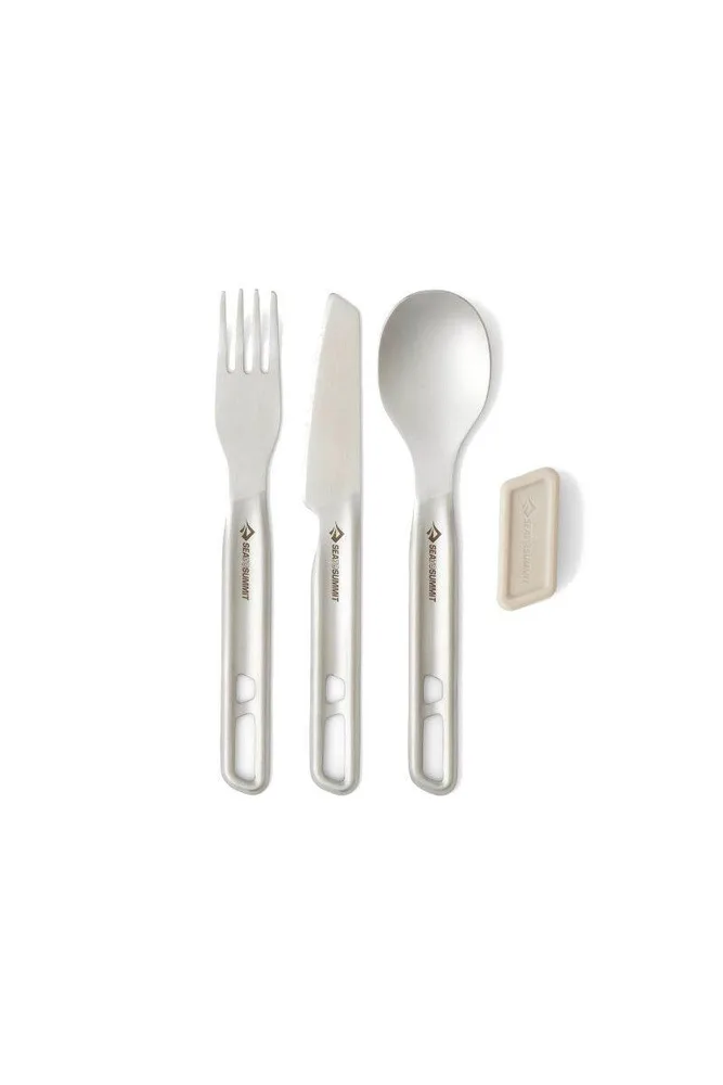Набор туристических приборов Sea to Summit Detour Stainless Steel Cutlery Set 3 Piece
