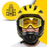 Детский велосипедный шлем-фулфейс Manta Xrider с защитой челюсти — фото 4