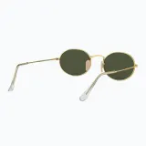 Солнцезащитные очки Ray-Ban Oval металлические зеленые — фото 6