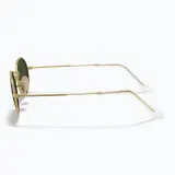 Солнцезащитные очки Ray-Ban Oval металлические зеленые — фото 7