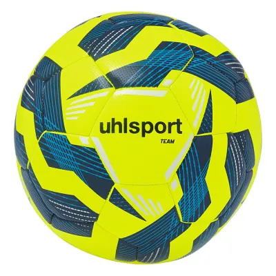 Мяч футбольный Uhlsport Team, 4, Жёлтый флуоресцентный