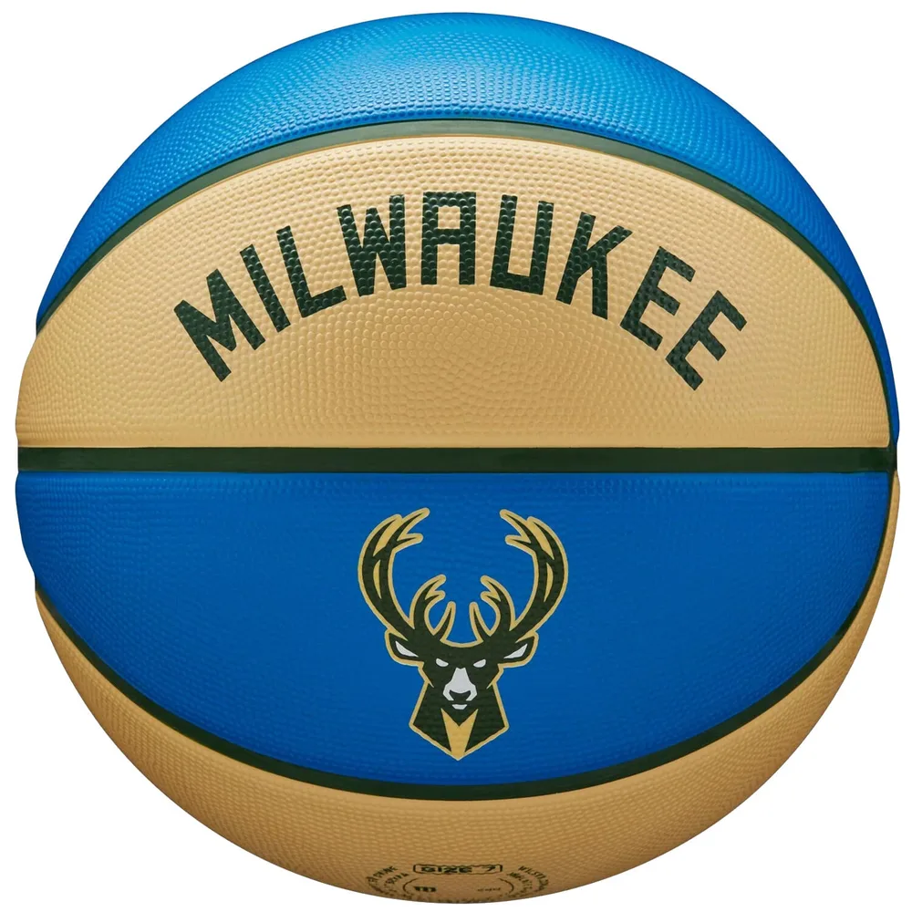 Мяч баскетбольный Wilson NBA Team City Edition Milwaukee Bucks размер 7