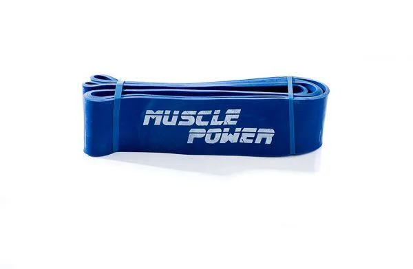 Резиновая петля-эспандер Muscle Power Power Band, синяя
