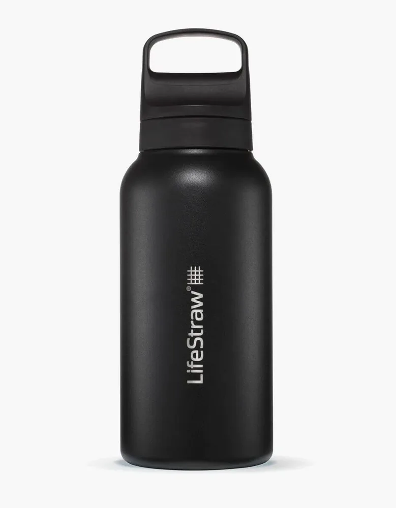 Бутылка-фильтр LifeStraw Go 2.0 стальная 1 л Steel Black