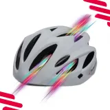 Велосипедный шлем для взрослых Pro Sport Lights белый — фото 5