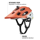 Шлем Catlike Yelmo для MTB и эндуро золотисто-оранжевый матовый — фото 3