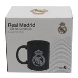 Кружка керамическая Real Madrid в подарочной упаковке 325 мл, чёрная — фото 3