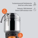 Кофеварка туристическая из нержавеющей стали Esbit Coffee Maker — фото 3