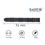 Дротики стальные Keltik Corvin 22 г Black 90% вольфрама — фото 3