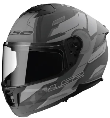 L2S Мотоциклетный шлем интеграл LS2 FF808 Stream II Shadow, размер M, серый матовый