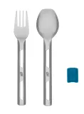 Туристические столовые приборы Esbit Cutlery Set Incl. Silicone Band L – голубые — фото 2