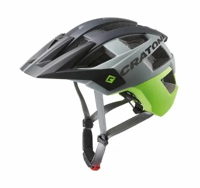Велосипедный шлем Cratoni AllSet MTB чёрный лаймовый матовый