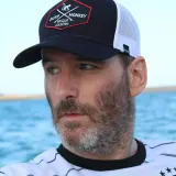 Кепка Trucker Surf Monkey, 5 панелей, переработанные материалы, один размер (черный/белый) — фото 6