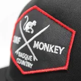Surf Monkey Кепка трекер с плоским козырьком Snapback, для взрослых, один размер (чёрная) — фото 2