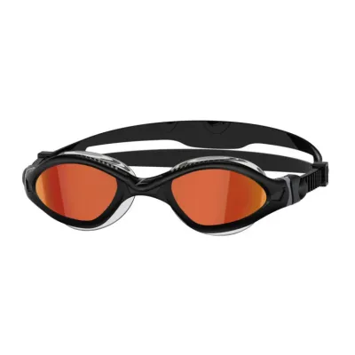 Очки для плавания Zoggs Tiger LSR+ Titanium черные с золотым