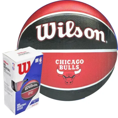 Мяч баскетбольный Wilson NBA Chicago Bulls с насосом и коробкой