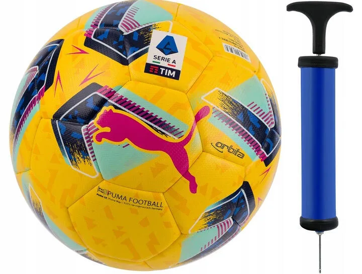 Мяч футбольный Puma Orbita Serie A Hybrid, 5, Жёлтый