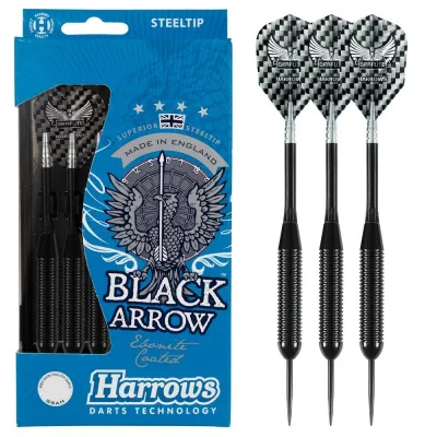Дротики для дартса Harrows Black Arrow с латунным стволом, 24 г