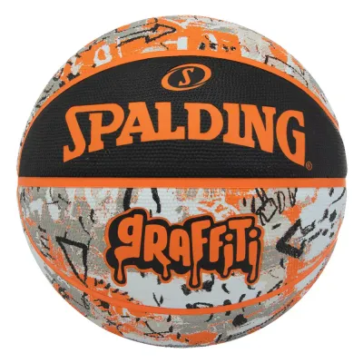 Мяч баскетбольный Spalding Orange Graffiti Rubber размер 5