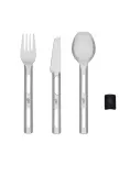 Туристический набор столовых приборов Esbit 3-Pcs Cutlery Set с силиконовым чехлом — фото 3
