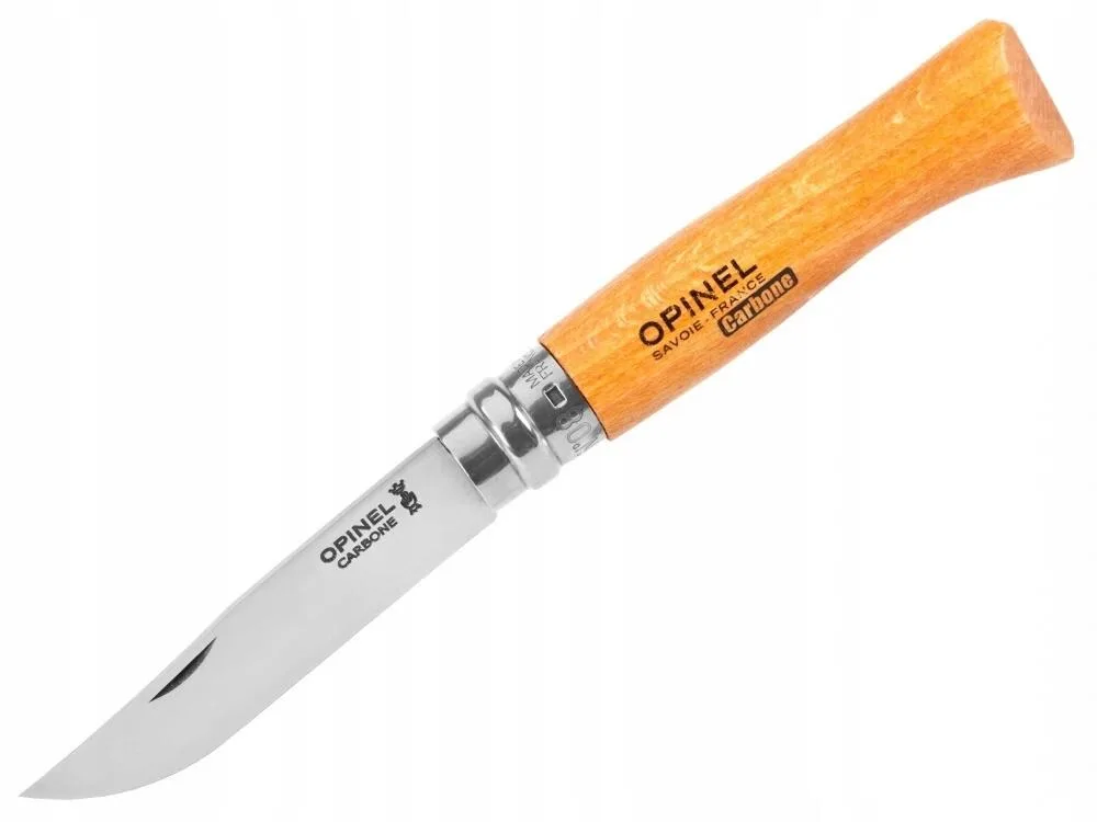 Складной нож Opinel №08 французский с лезвием из углеродистой стали