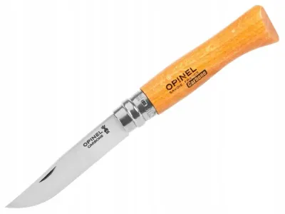 Складной нож Opinel №08 французский с лезвием из углеродистой стали