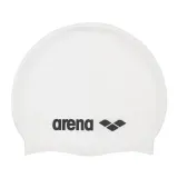 Шапочка для плавания Arena Classic Silicone белая — фото 3