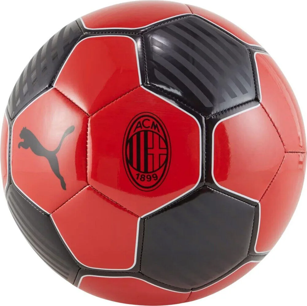 Мяч футбольный Puma AC Milan ESS красно-чёрный