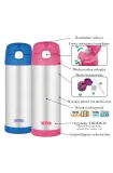 Детская бутылка-термос Thermos FUNtainer с трубочкой 470 мл — фото 3