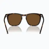 Очки солнцезащитные Ray-Ban RB2210 havana коричневые, поляризационные — фото 5