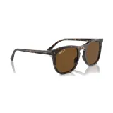 Очки солнцезащитные Ray-Ban RB2210 havana коричневые, поляризационные — фото 7
