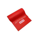 Лента эластичная JK Fitness красная, среднее сопротивление, 180 см — фото 1