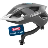 Городской велосипедный шлем ABUS Aduro 3.0 LED серый — фото 1