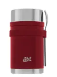 Туристические столовые приборы Esbit Cutlery Set Incl. Silicone Band L, бордовый — фото 1