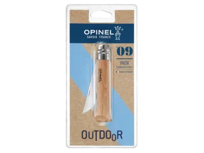 Нож складной классический Opinel Natural No.09, нержавеющая сталь
