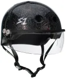 Шлем S-One Lifer Visor чёрный глянцевый с блёстками размер XL — фото 1