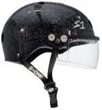 Шлем S-One Lifer Visor чёрный глянцевый с блёстками размер XL — фото 2