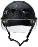 Шлем S-One Lifer Visor чёрный глянцевый с блёстками размер XL — фото 3