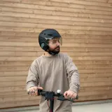 Шлем велосипедный T'nB Visor с прозрачным щитком, размер M, чёрный — фото 5