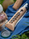 Нож складной Opinel No. 10 со штопором и открывалкой, в чехле — фото 2