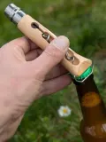 Нож складной Opinel No. 10 со штопором и открывалкой, в чехле — фото 6