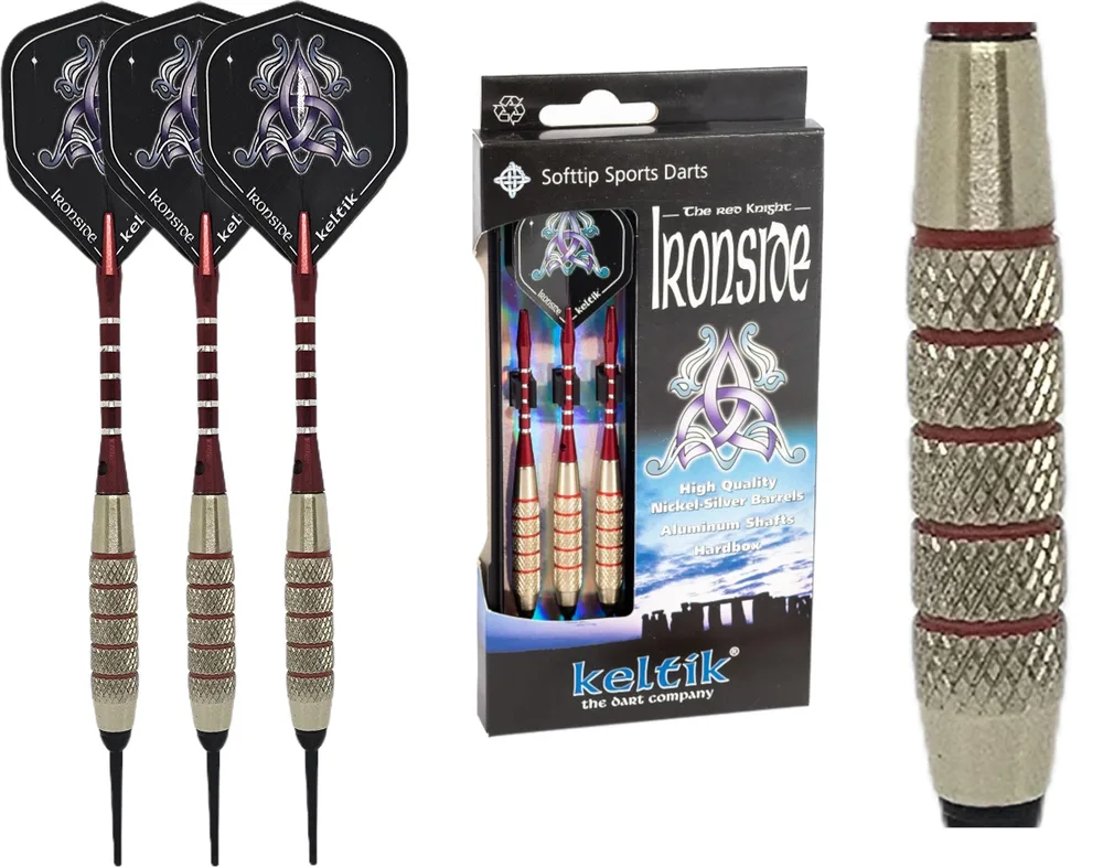 Дротики для дартса Keltik Ironside с мягким наконечником, 18 г