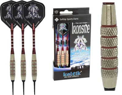 Дротики для дартса Keltik Ironside с мягким наконечником, 18 г