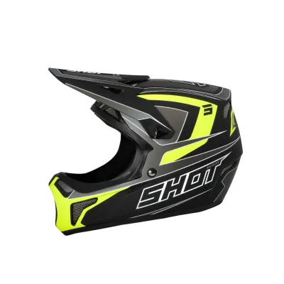 Шлем велосипедный полнолицевой Shot Race Gear Level, 59-60, Чёрный