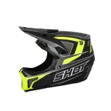 Шлем велосипедный полнолицевой Shot Race Gear Level, 59-60, Чёрный — фото 1