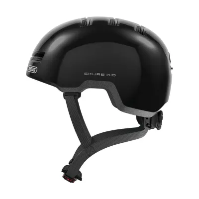 Шлем велосипедный детский ABUS Skurb Kid Shiny, 50-55, Чёрный