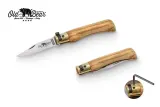 Складной нож Antonini Old Bear, рукоять из оливкового дерева, Satin Carbon — фото 1