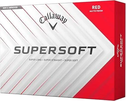 Мячи для гольфа Callaway Supersoft, 12 штук