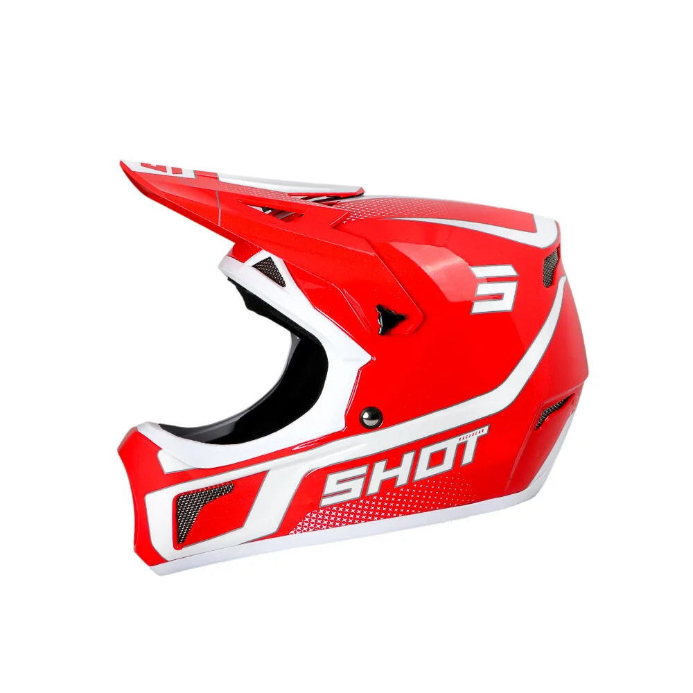 Шлем полнолицевой Shot Race Gear Armada красный
